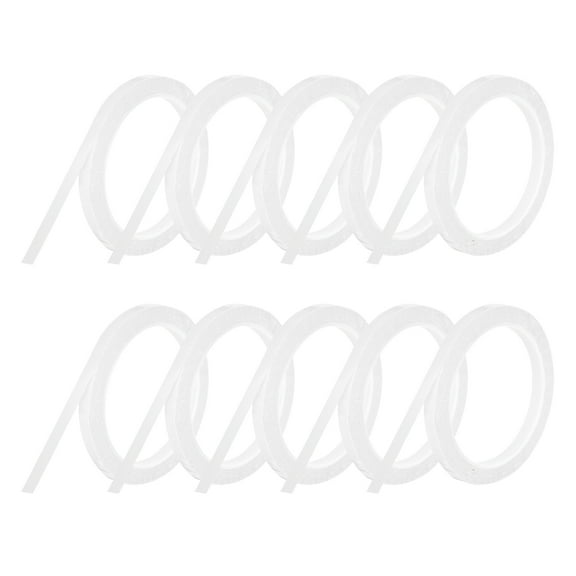 Uxcell 10 Rolls Whiteboard Tape Graphic Chart Tape 8mm 54.7 Yard Art Tape Thin Self-Adhesive Pinstripe Tape Masking Tape, White