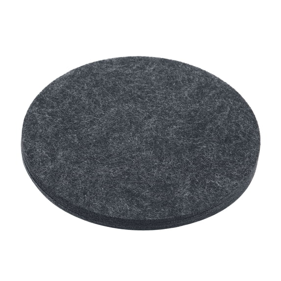 Uxcell 10" Round Plant Coasters Felt Pad Mat, Grey 3 In1 Set
