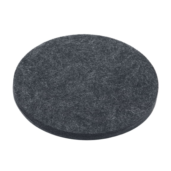 Uxcell 10" Round Plant Coasters Felt Pad Mat, Grey 3 In1 Set
