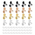 thumbnail image 1 of Uxcell 20 Pcs Round Ring Base 12mm Ring Blank Base with 40 Pcs Cabochon 5 Color, 1 of 7