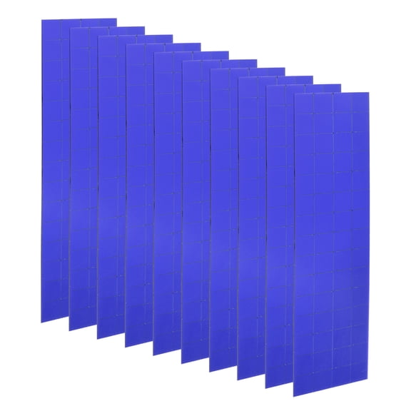 Uxcell 10 Sheet 1200 Pcs 10x10mm Self Adhesive Mirror Mosaic Tiles Sticker, Blue