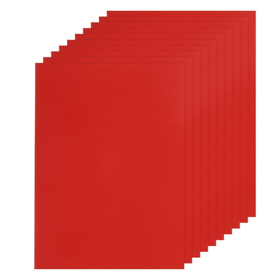 Uxcell 10 Sheet A4 Glitter Red Card Stock, 8"x11", Shimmer Paper, 250gsm for DIY Crafts