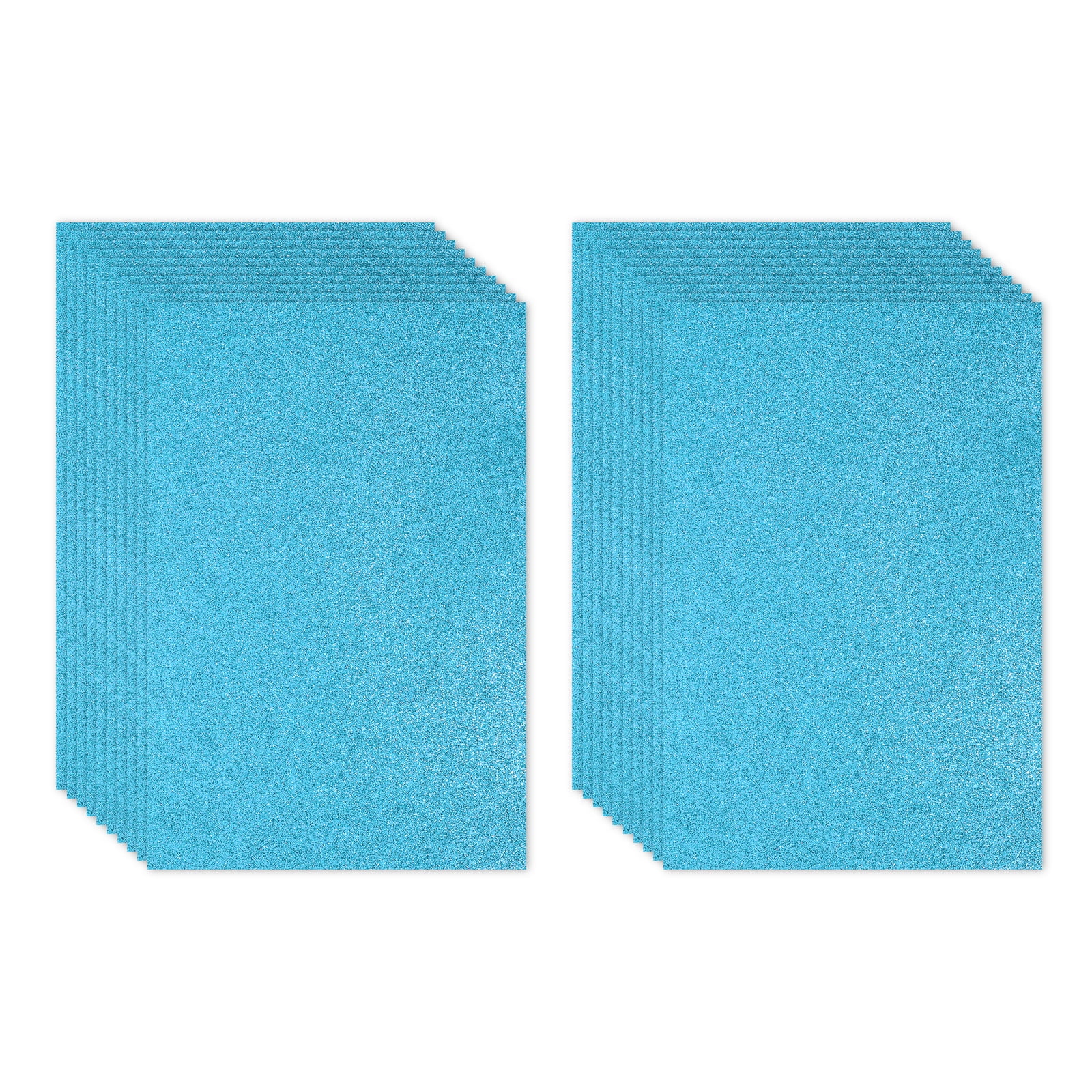 Uxcell 10 Sheets 2mm Glitter Foam Sheet, 16" x 12" Dark Blue Sparkle EVA Paper