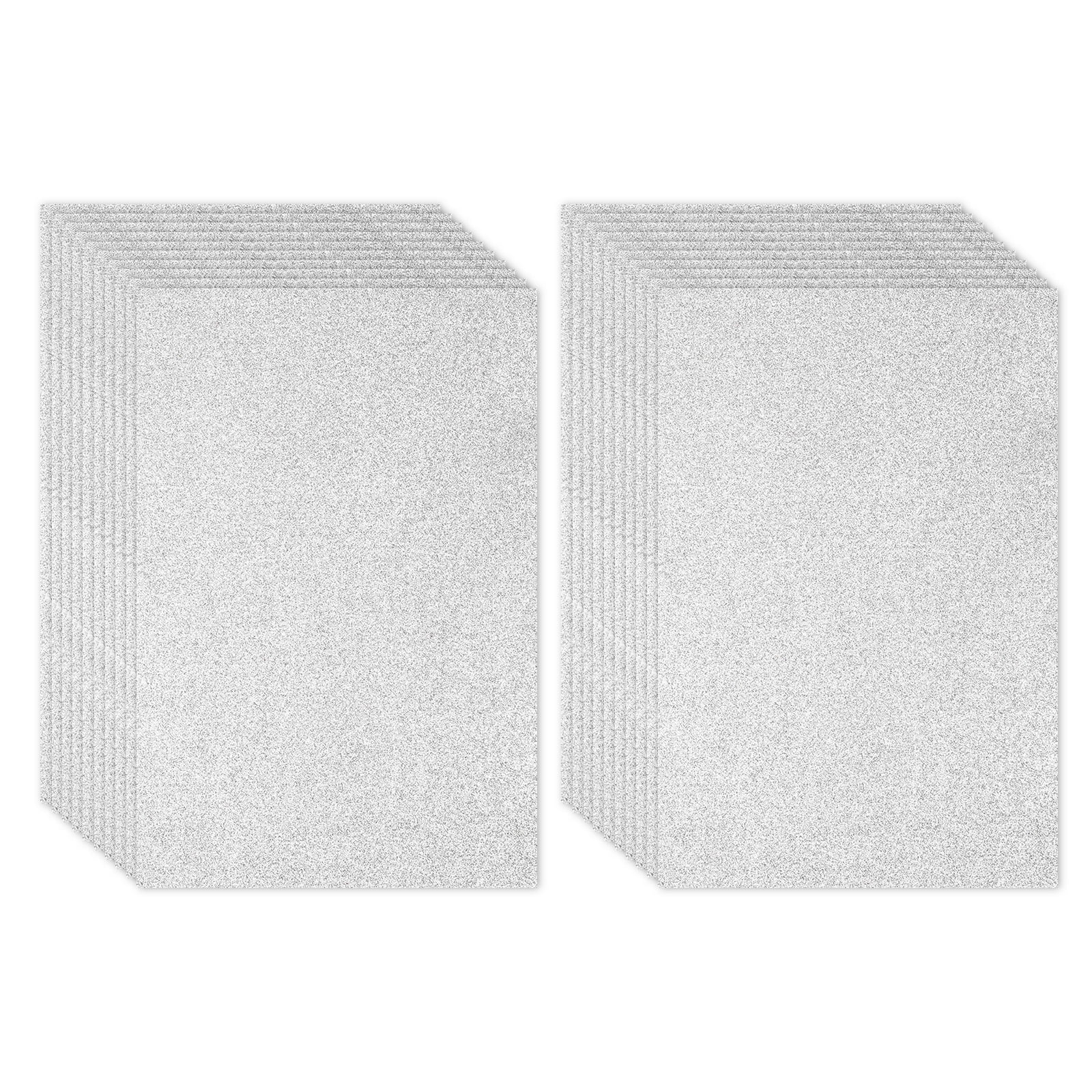 Uxcell 10 Sheets 2mm Glitter Foam Sheet, 16" x 12" Lavender Sparkle EVA Paper