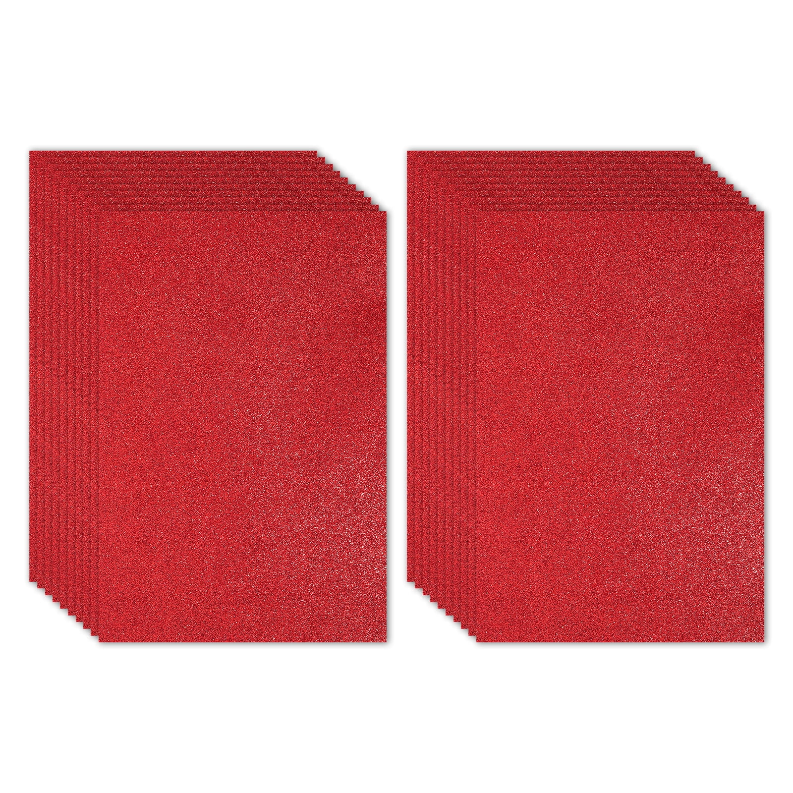 Uxcell 10 Sheets 2mm Glitter Foam Sheet, 16" x 12" Pink Sparkle EVA Paper