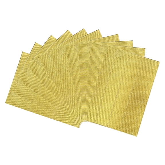 Uxcell 10 Sheets A4 Gold Metallic Corrugated Cardboard Paper,8.3 inch  x 11.7 inch Shiny Corrugated Paper for DIY Art Crafts, Scrapbooking, Gift Box