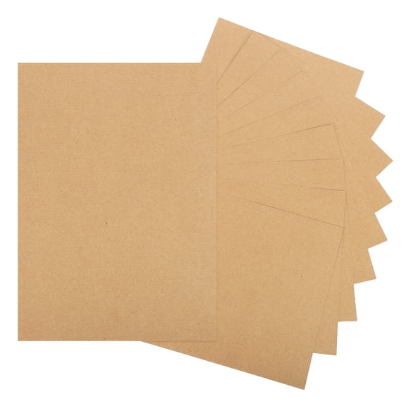 Uxcell 10 Sheets Brown Cardstock Printer Paper 8.5" x 11" A4 Thick Paper Sheet 250gsm/170lb Bulk Card Stock for Printer DIY Scrapbook Menus Cards