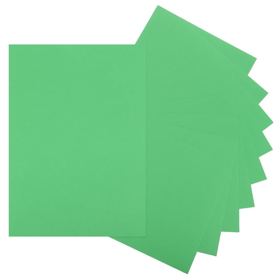 Uxcell 10 Sheets Green Cardstock Printer Paper 8.5" x 11" A4 Thick Paper Sheet 250gsm/170lb Bulk Card Stock for Printer DIY Scrapbook Menus Cards