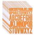 thumbnail image 1 of Uxcell 10 Sheets Letter Stickers, Self-Adhesive Alphabet Stickers for Bulletin Board Letters Kit Mailbox Numbers Labels DIY Crafts Art Making, Orange, 1 of 7