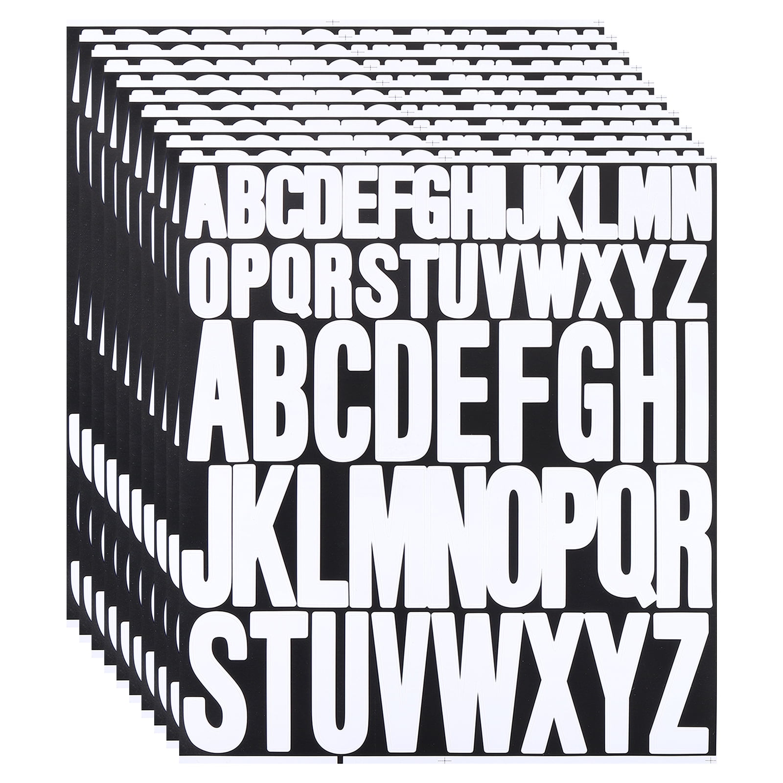 Uxcell 10 Sheets Letter Stickers, Self-Adhesive Alphabet Stickers for ...