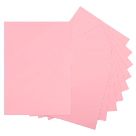 Uxcell 10 Sheets Light Pink Cardstock Printer Paper 8.5" x 11" A4 Thick Paper Sheet 250gsm/170lb Bulk Card Stock for Printer DIY Scrapbook Menus Cards