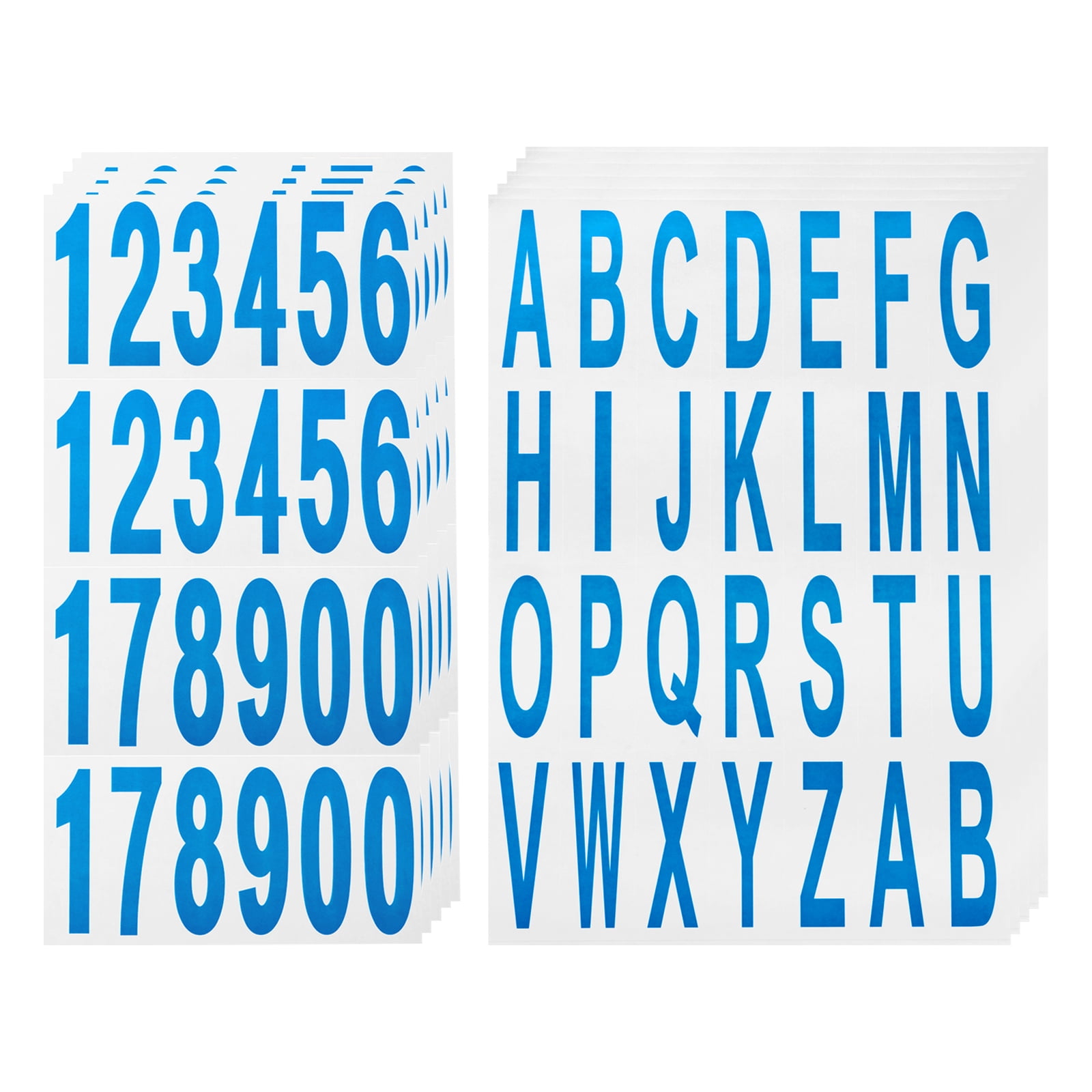 Uxcell 10 Sheets Mailbox Numbers and Letters for Indoor and Outdoor ...