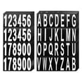 thumbnail image 1 of Uxcell 10 Sheets Mailbox Numbers and Letters for Indoor and Outdoor Decal White in Black, 1 of 5