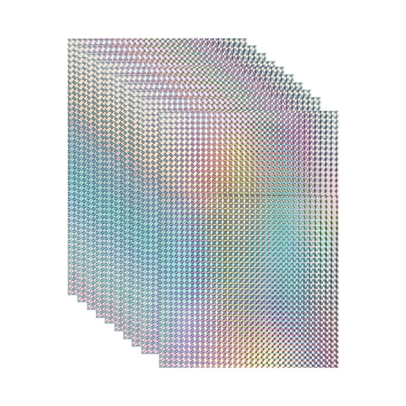 Uxcell 10 Sheets Metallic Foil Paper, A4 Thick 250gsm Cardstock Foil 8.3" x 11.7" Shiny Mirror Glitter Paper Sheets for Crafts Scrapbooks Cards Party Decorations, Squares