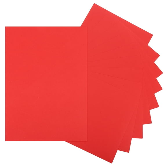Uxcell 10 Sheets Red Cardstock Printer Paper 8.5" x 11" A4 Thick Paper Sheet 250gsm/170lb Bulk Card Stock for Printer DIY Scrapbook Menus Cards