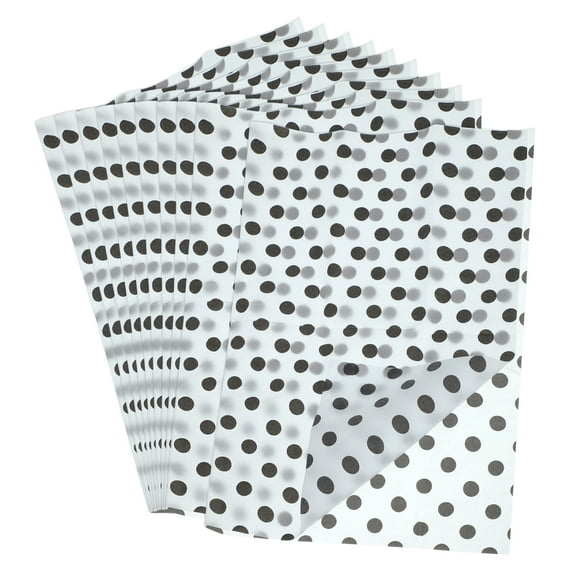 Uxcell 10 Sheets Tissue Paper Large Bulk Wrap Paper 20x26 Inch for Scrapbooking, Origami Crafts, Gift Wrapping, Decor, DIY Art Crafts, Black