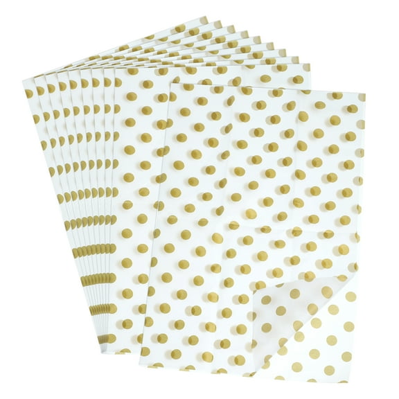 Uxcell 10 Sheets Tissue Paper Large Bulk Wrap Paper 20x26 Inch for Scrapbooking, Origami Crafts, Gift Wrapping, Decor, DIY Art Crafts, Gold