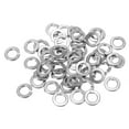 thumbnail image 1 of Uxcell #10 Split Lock Washer, 200 Pack 4.9mm ID 8.2mm OD 304 Stainless Steel Spring Lock Washer Gasket, Silver Tone, 1 of 5