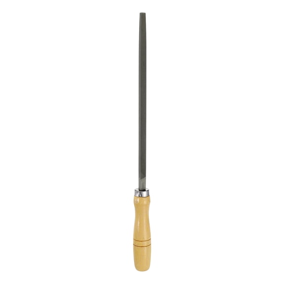 Uxcell 10" Square Fine Cut File Fine Metal File with Wood Handle, Grey/Yellow