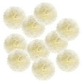 thumbnail image 1 of Uxcell 10" Tissue Pom Poms Paper Flowers Ball Wedding Party Decoration, Beige 18 Pack, 1 of 6