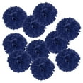 thumbnail image 1 of Uxcell 10" Tissue Pom Poms Paper Flowers Ball Wedding Party Decoration, Navy Blue 18 Pack, 1 of 6