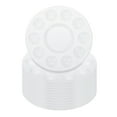 thumbnail image 1 of Uxcell 10 Wells Paint Tray Palette Painting Pallet Holder Round for Painting, White 24 Pack, 1 of 5