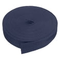 thumbnail image 1 of Uxcell 10 Yard Webbing 1 inch Polypropylene Webbing Strap Heavy Webbing Roll Chair Straps Navy Blue, 1 of 6