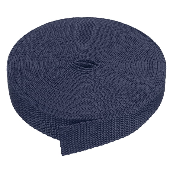 Uxcell 10 Yard Webbing 1 inch Polypropylene Webbing Strap Heavy Webbing Roll Chair Straps Navy Blue