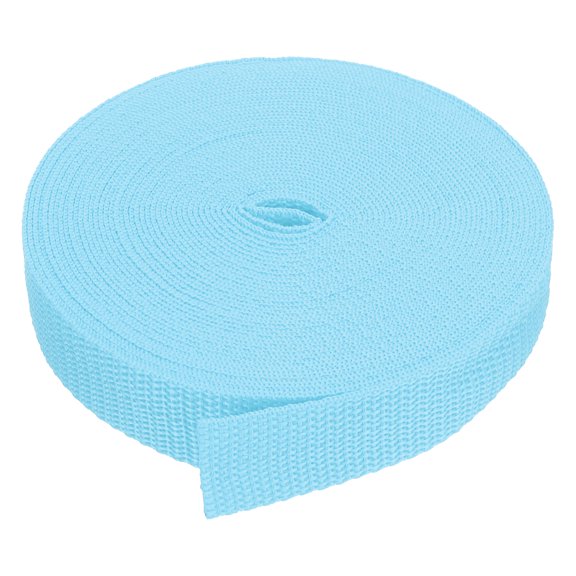 Uxcell 10 Yard Webbing 1 inch Polypropylene Webbing Strap Heavy Webbing Roll Chair Straps Sky Blue
