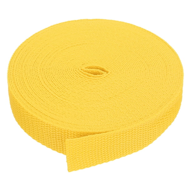 Uxcell 10 Yard Webbing 1 Inch Polypropylene Webbing Strap Heavy Webbing Roll Chair Straps Yellow