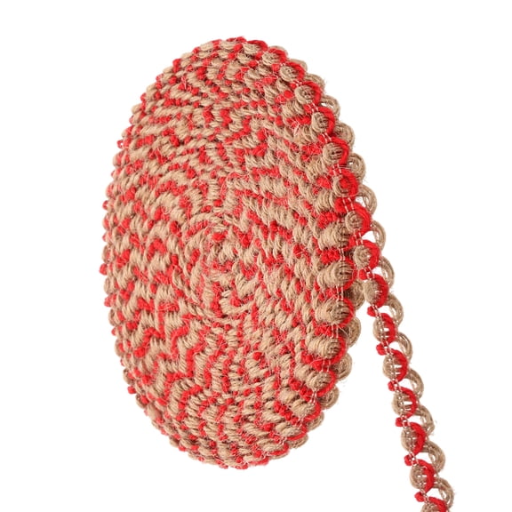 Uxcell 10 Yards 0.5 inch Burlap Ribbon Jute Burlap Lace Craft Ribbon Rustic Ribbon