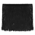 thumbnail image 1 of Uxcell 10 Yards 6 Inch Chainette Fringe Trim Tassel Sewing Trim for Clothes, Black, 1 of 6