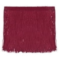 thumbnail image 1 of Uxcell 10 Yards 6 Inch Chainette Fringe Trim Tassel Sewing Trim for Clothes, Dark Red, 1 of 6