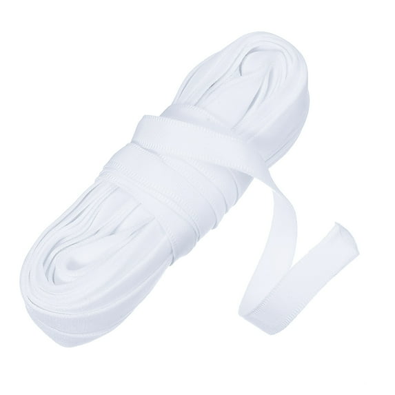 Uxcell 10 Yards Corset Boning Casing Nylon Plush Boning for Sewing Bra Cover Casing Elastic Band Tape White