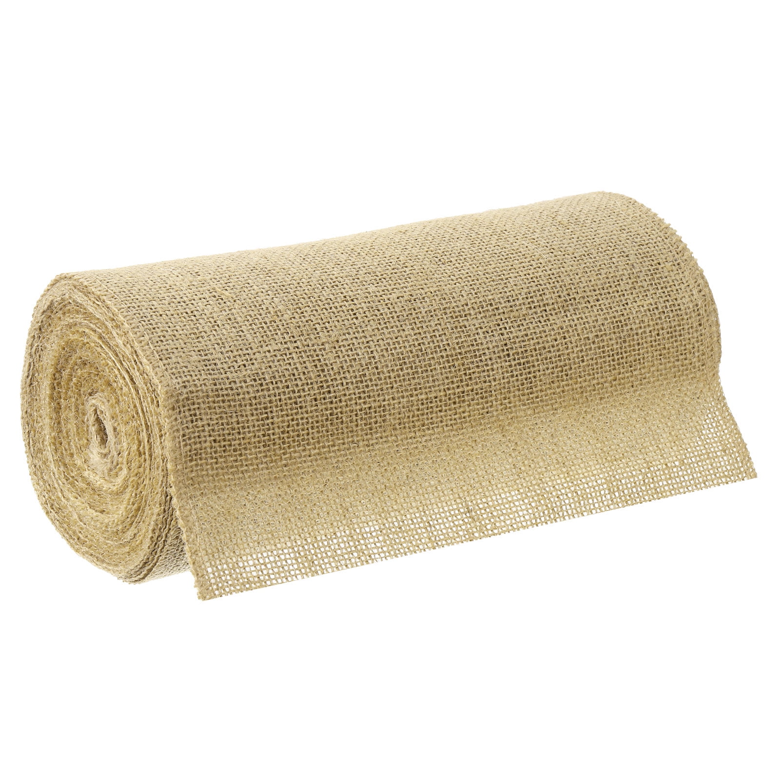 Uxcell 10 Yards Natural Burlap Ribbon 10 inch Jute Burlap Wired Ribbon Rustic Ribbon