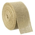 thumbnail image 1 of Uxcell 10 Yards Natural Burlap Ribbon 2.4 inch Jute Burlap Wired Ribbon Rustic Ribbon, 1 of 5