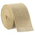 thumbnail image 1 of Uxcell 10 Yards Natural Burlap Ribbon 3 inch Jute Burlap Wired Ribbon Rustic Ribbon, 1 of 5