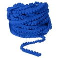 thumbnail image 1 of Uxcell 10 Yards Pom Pom Ball Fringe Trim Ribbon Sewing Accessory DIY Crafts, 5mm Blue, 1 of 6