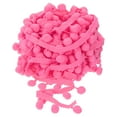 thumbnail image 1 of Uxcell 10 Yards Pom Pom Ball Fringe Trim Ribbon Sewing Trim DIY Crafts, 12mm Pink, 1 of 6