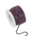 thumbnail image 1 of Uxcell Rhinestone Chain, Crystal Rhinestone Chain Trim Close Chain Roll Sewing Bling Diamond Strips for DIY Projects Light Purple 3mm, 1 of 7