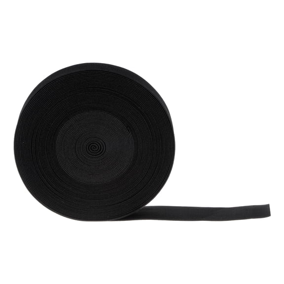 Uxcell 10 Yards Sewing Elastic Bands 1 Inch 25mm Width Flat Knit Stretch Elastic Cord for DIY Projects Crafts, Black