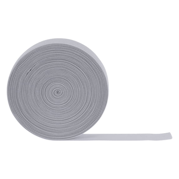 Uxcell 10 Yards Sewing Elastic Bands 1 Inch 25mm Width Flat Knit Stretch Elastic Cord for DIY Projects Crafts, Grey
