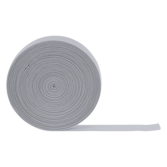Uxcell 10 Yards Sewing Elastic Bands 1 Inch 25mm Width Flat Knit Stretch Elastic Cord for DIY Projects Crafts, Grey