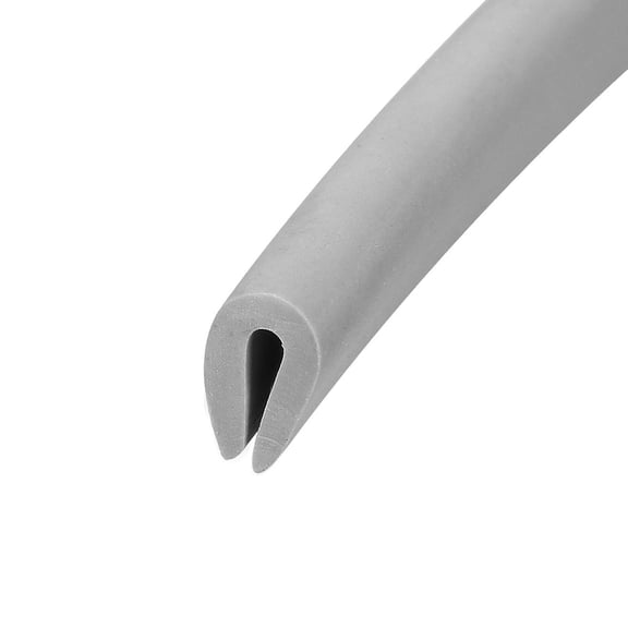 Uxcell Length U Seal Edge Trim Fits 1/64" - 1/16" Grey 10 Feet