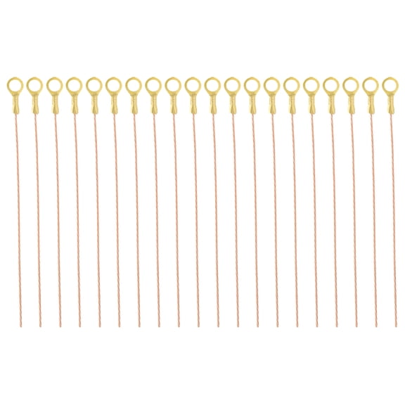 Uxcell 10 inch Bare Copper Wire-Copper Grounding Lugs, 20Pcs Cables with Lug