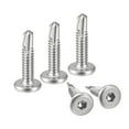 thumbnail image 1 of Uxcell #10 x 1" 410 Stainless Steel Flat Head Hex Socket Self Tapping Screws 100 Pack, 1 of 4