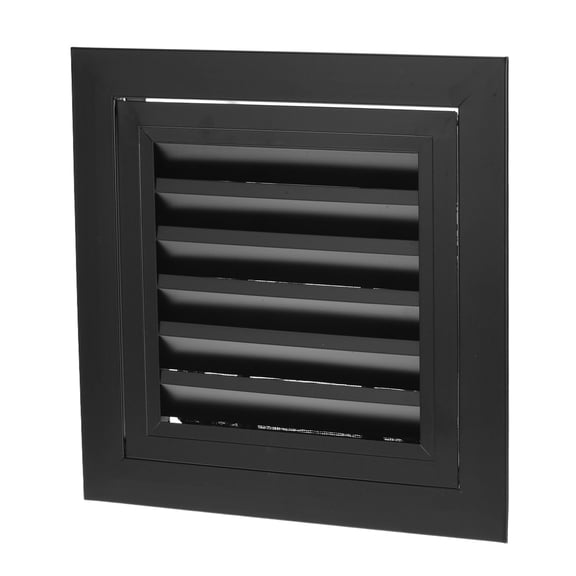 Uxcell 10" x 10" Return Air Vent Cover, Aluminum Alloy Return Air Grille Linear Bar Removable Grille with Mesh Filter for Sidewall Wall Ceiling Floor HVAC System, Black