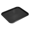 thumbnail image 1 of Uxcell 10" x 14" Plastic Fast Food Trays Bulk Rectangular Serving Trays, Black, 1 of 6