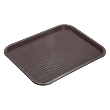 Uxcell 10" x 14" Plastic Fast Food Trays Bulk Rectangular Serving Trays, Coffee