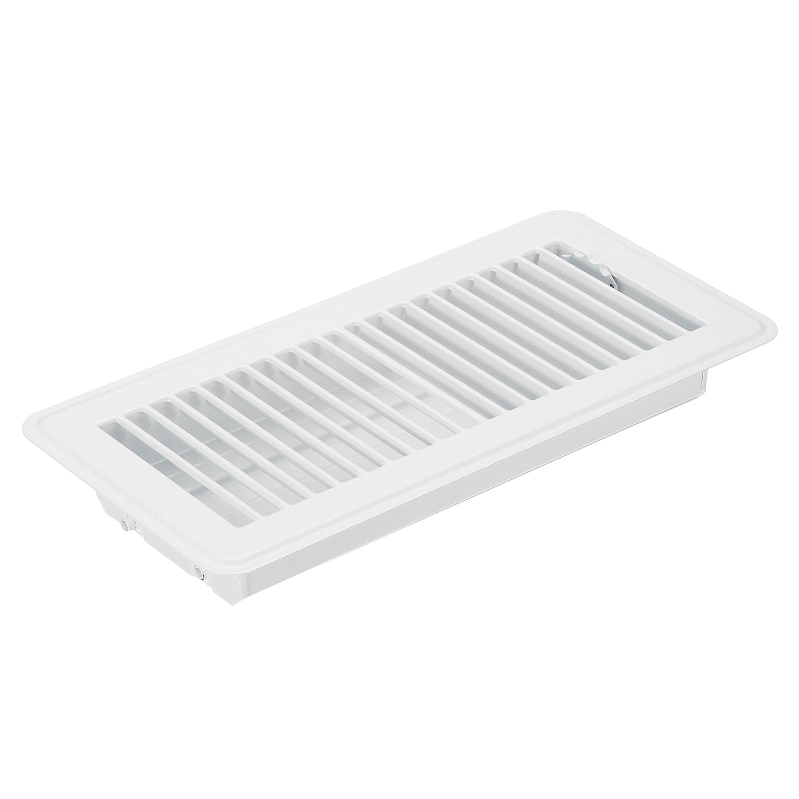 Uxcell 10 x 4 Inch Floor Register, 1pcs Heavy Duty Air Vent Cover Adjustable Floor Grates, White
